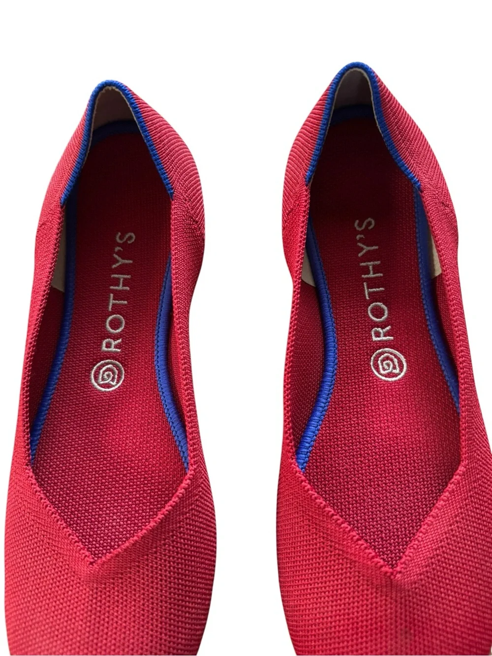 Rothy’s The Flat Slip on Shoes Women’s Size 9.5 Red Solid